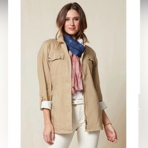 Good Hart khaki tan Memphis cargo zip up everyday casual jacket small
